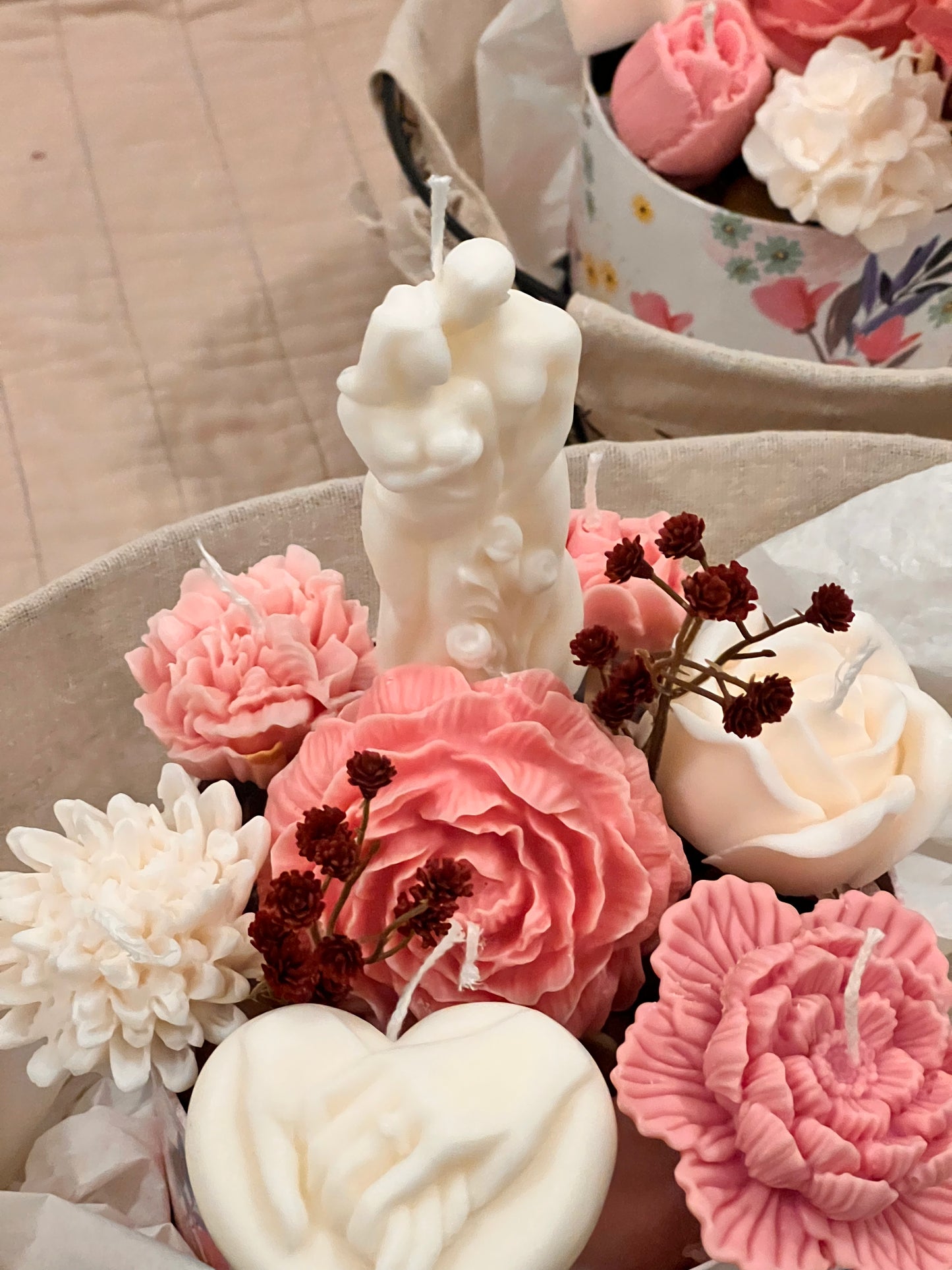 Couple candle bouquet