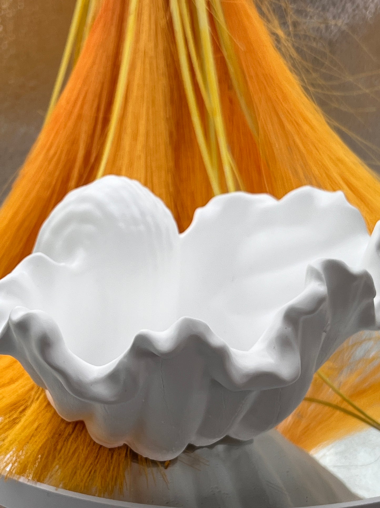 Decorative shell candle