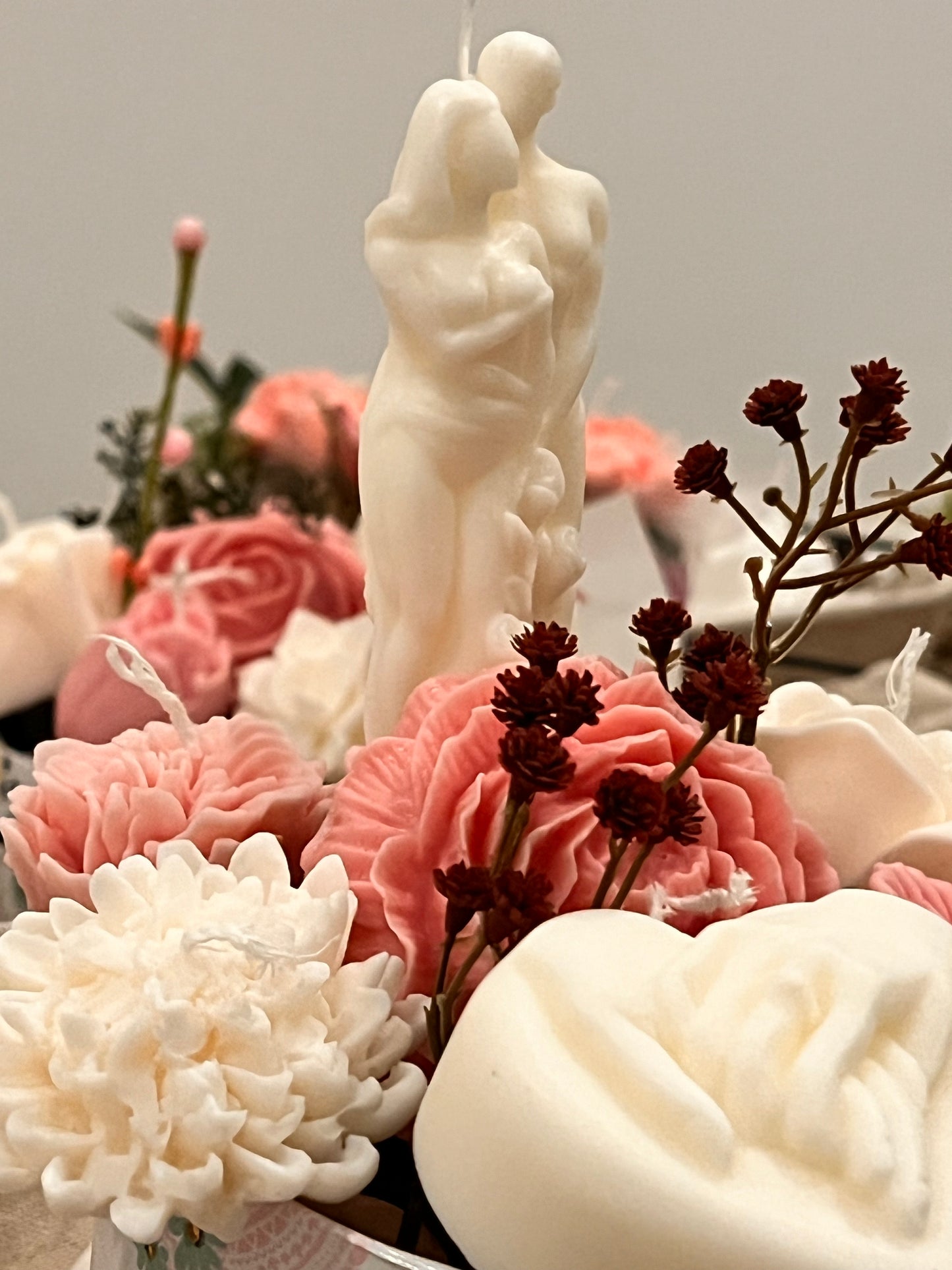 Couple candle bouquet