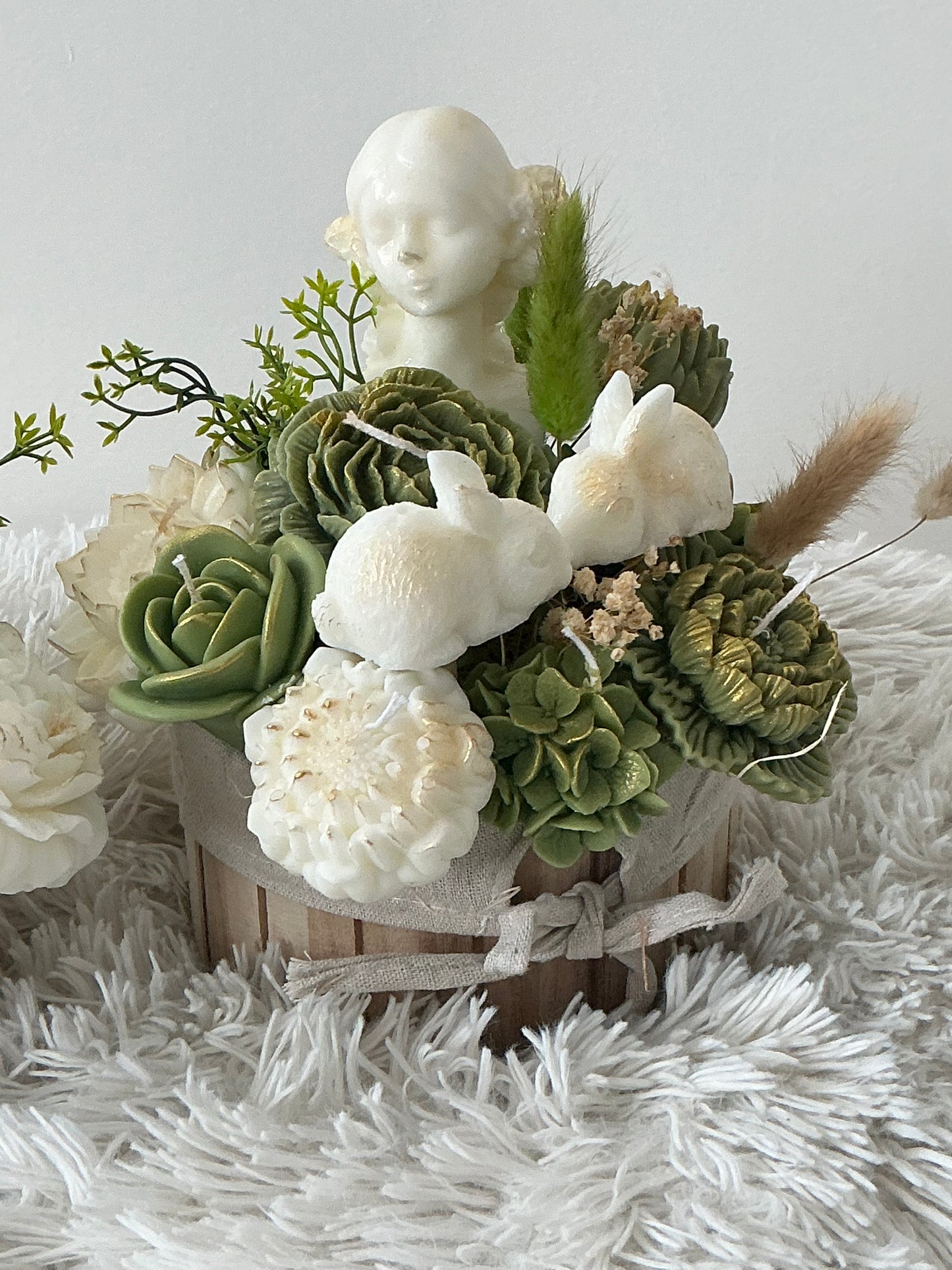 Lady candle bouquet