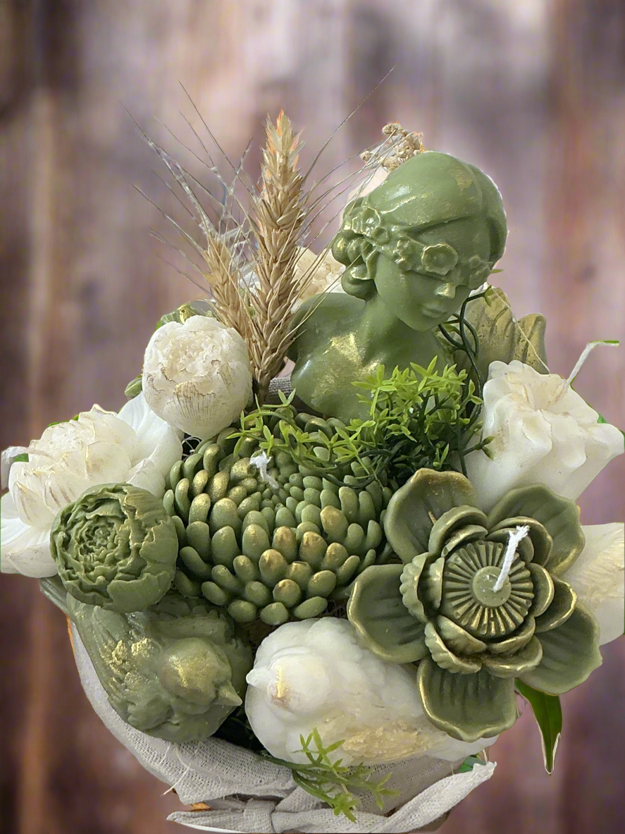 Lady candle bouquet