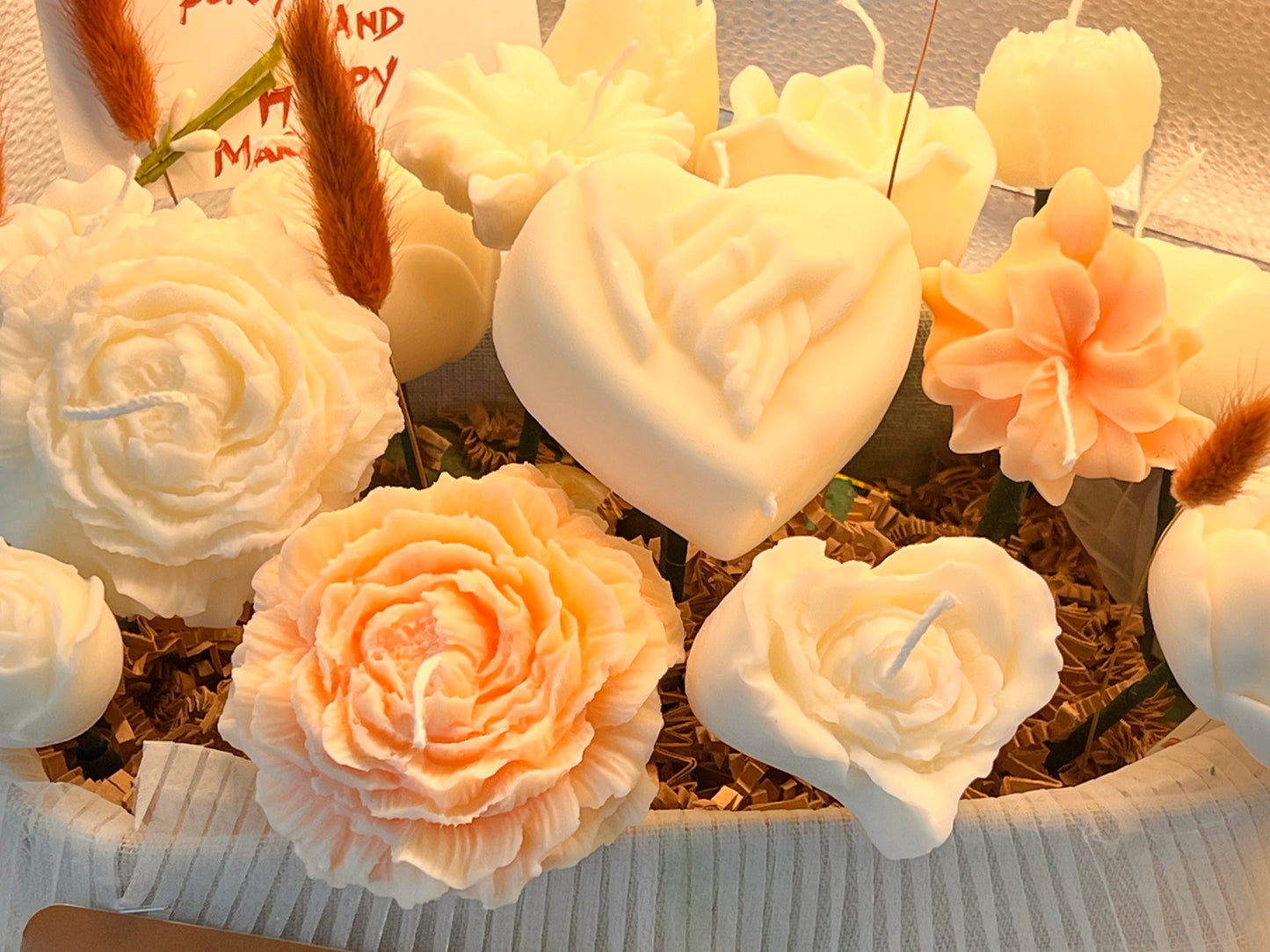 Candle wedding bouquet