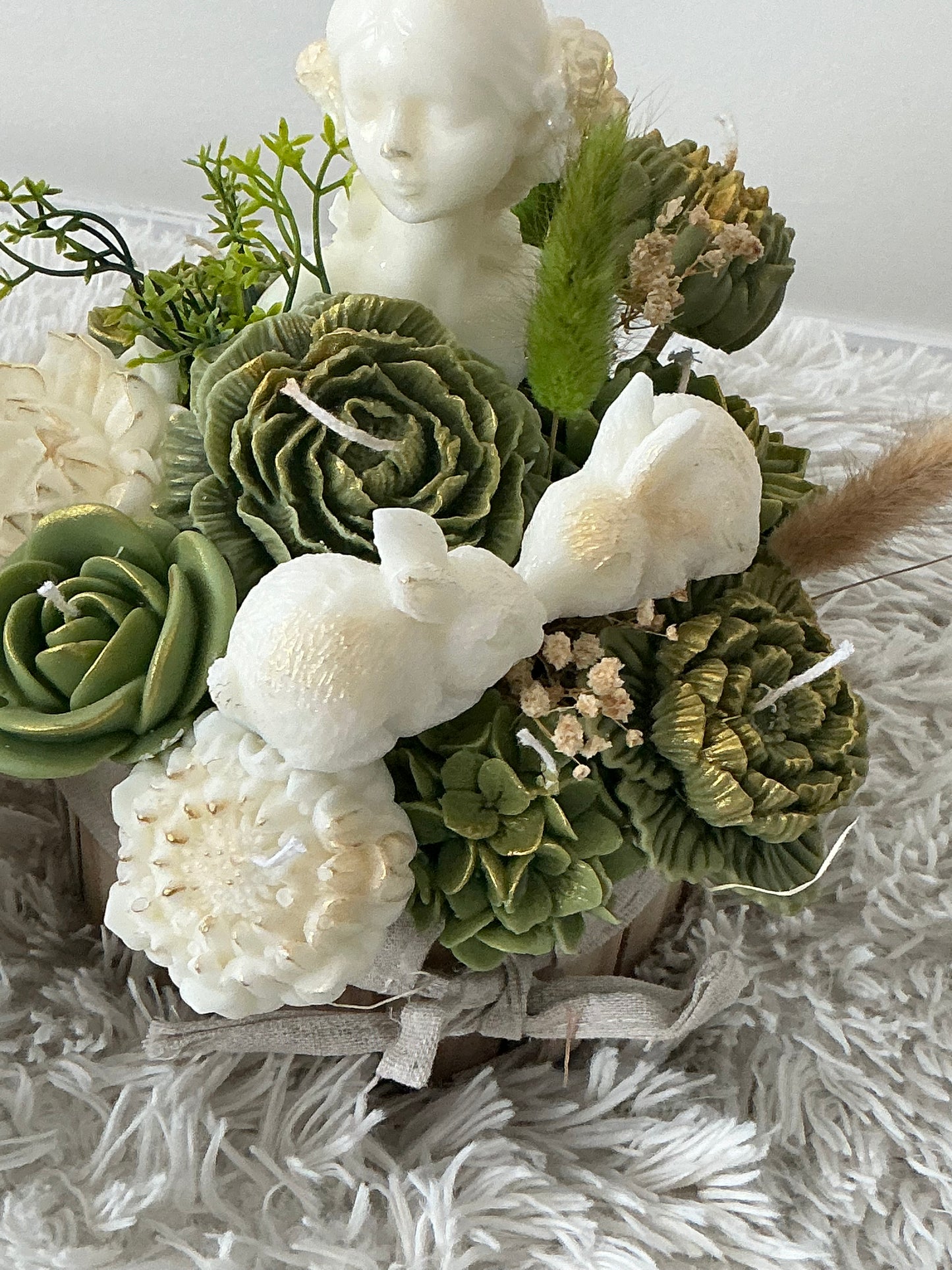Lady candle bouquet