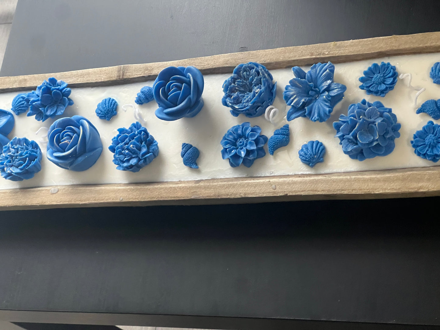 Wooden dough candle