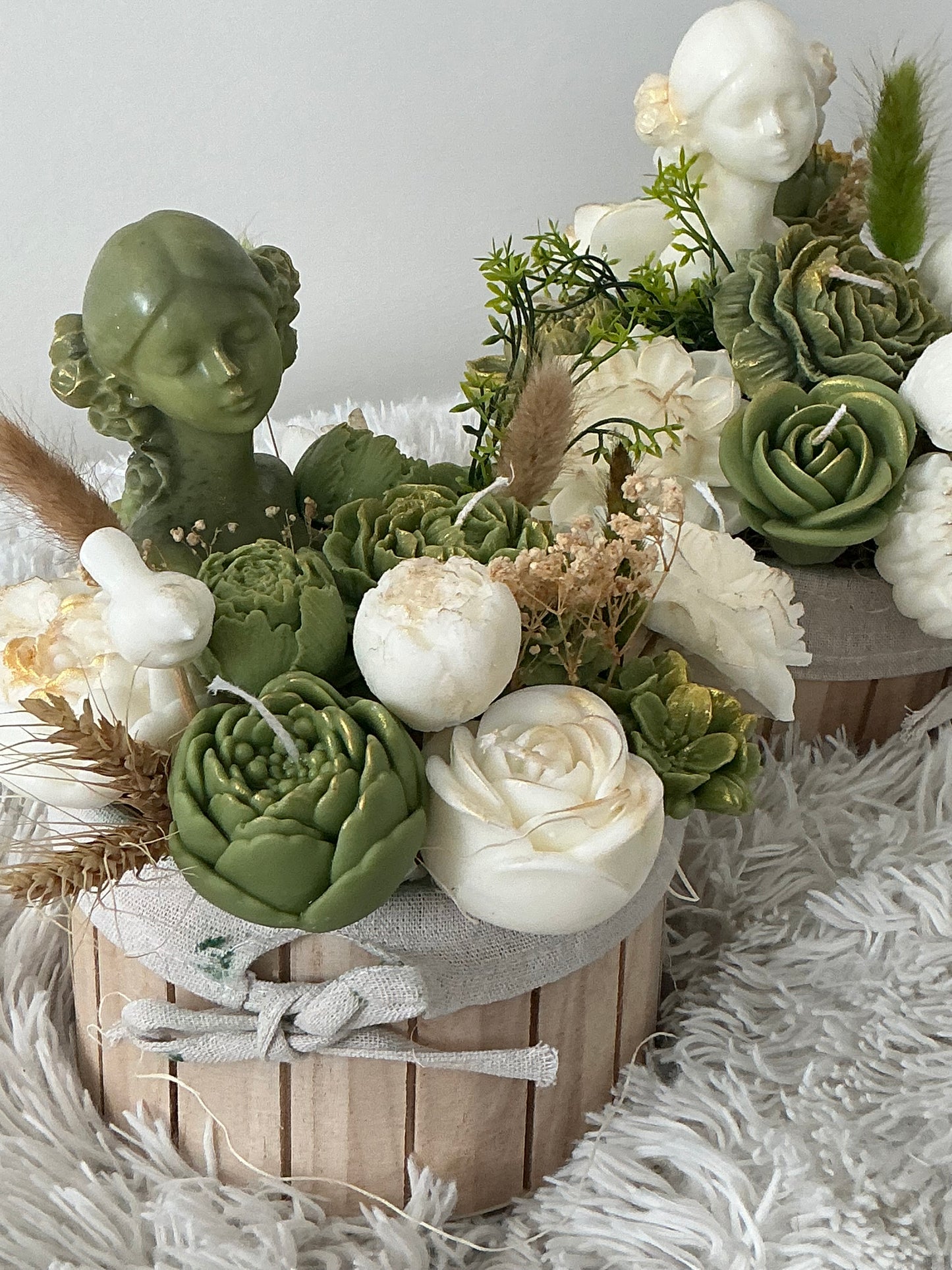 Lady candle bouquet