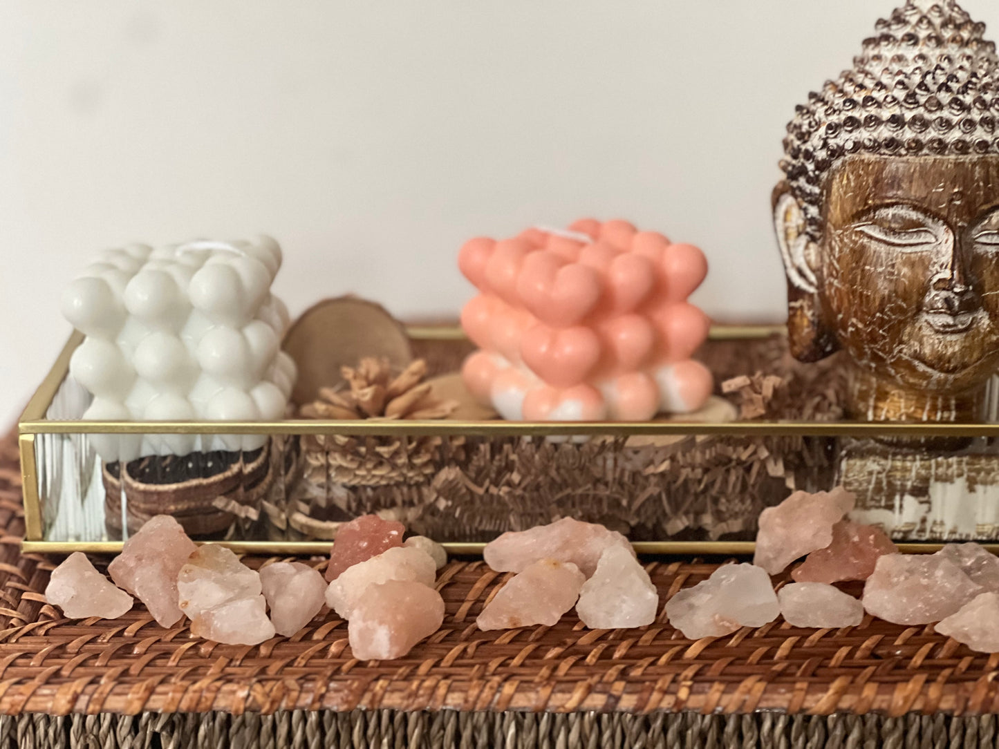 Heart bubble candle