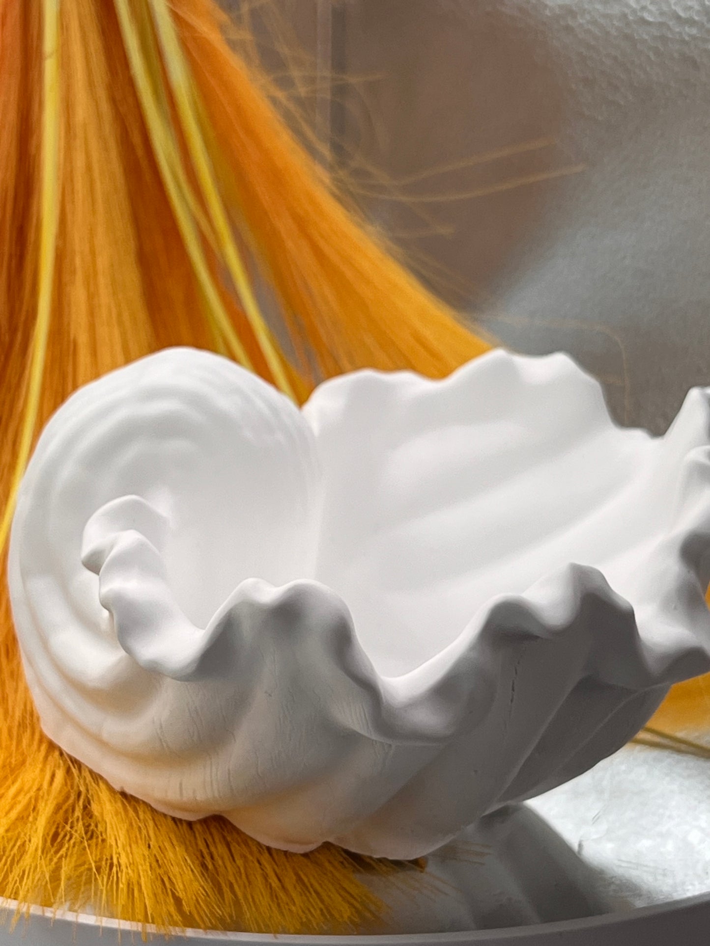Decorative shell candle