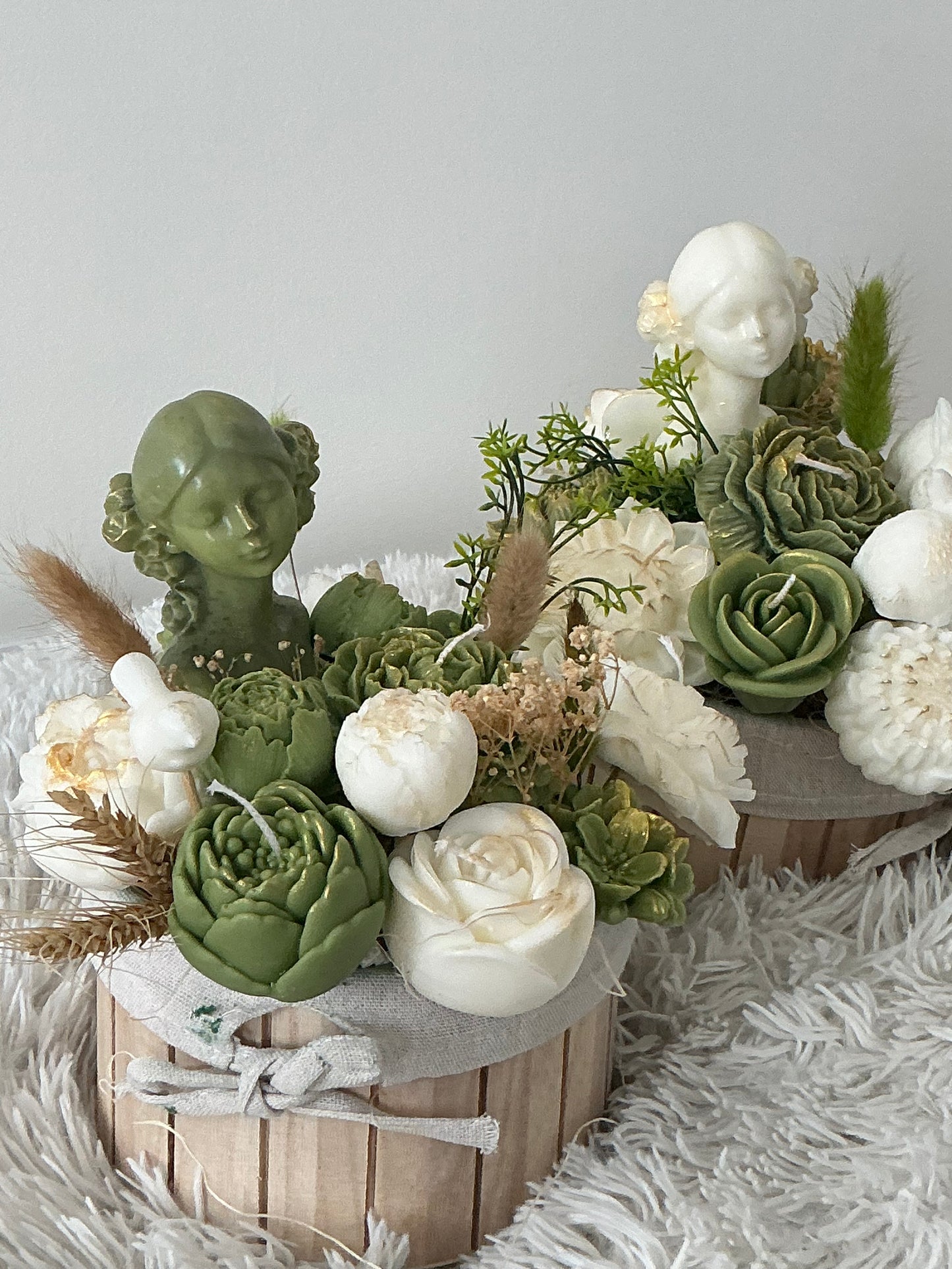 Lady candle bouquet