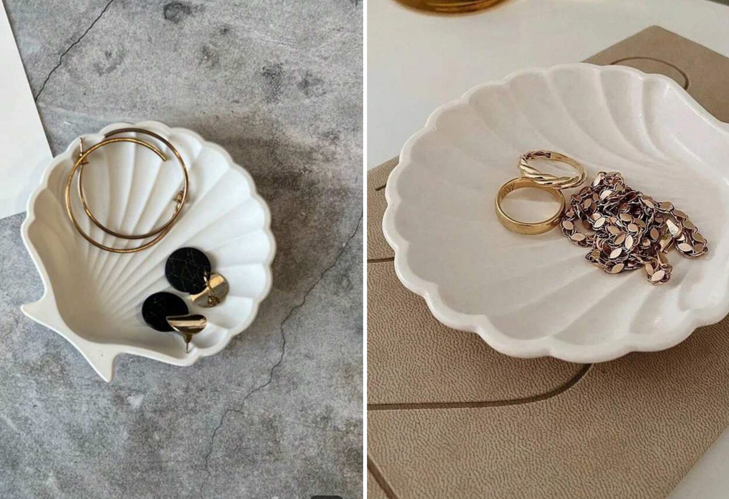Shell jewellery trays