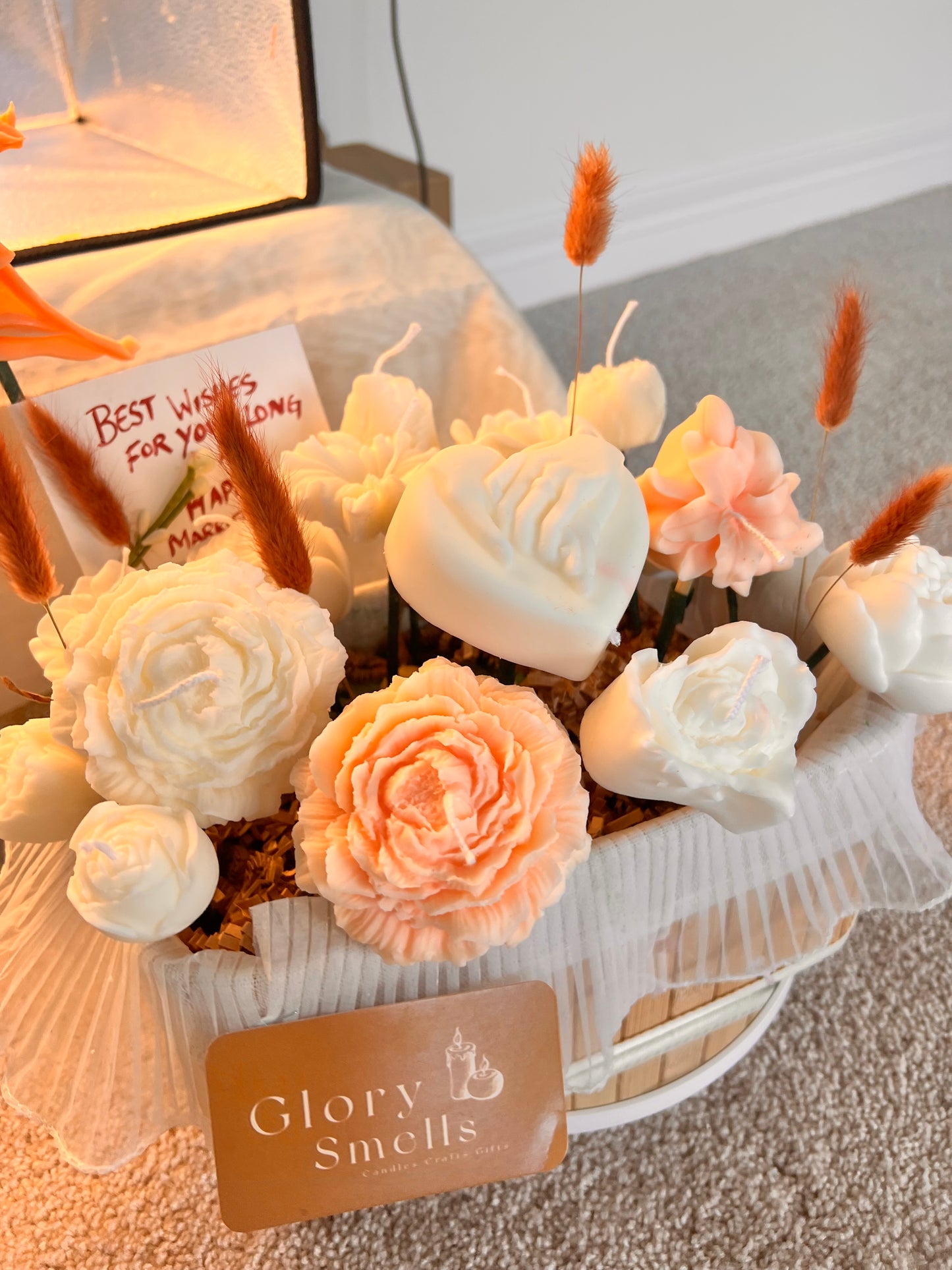 Candle wedding bouquet