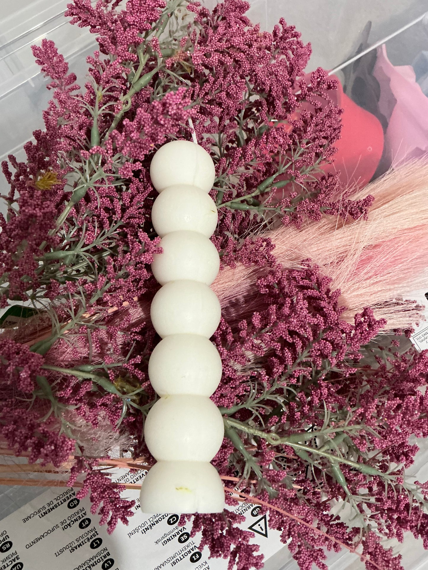 Bubble pillar candle