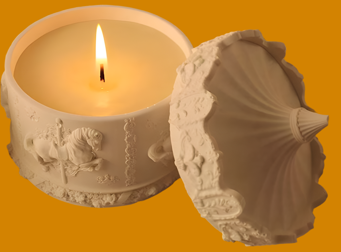 Handmade decorative candle /storage jar
