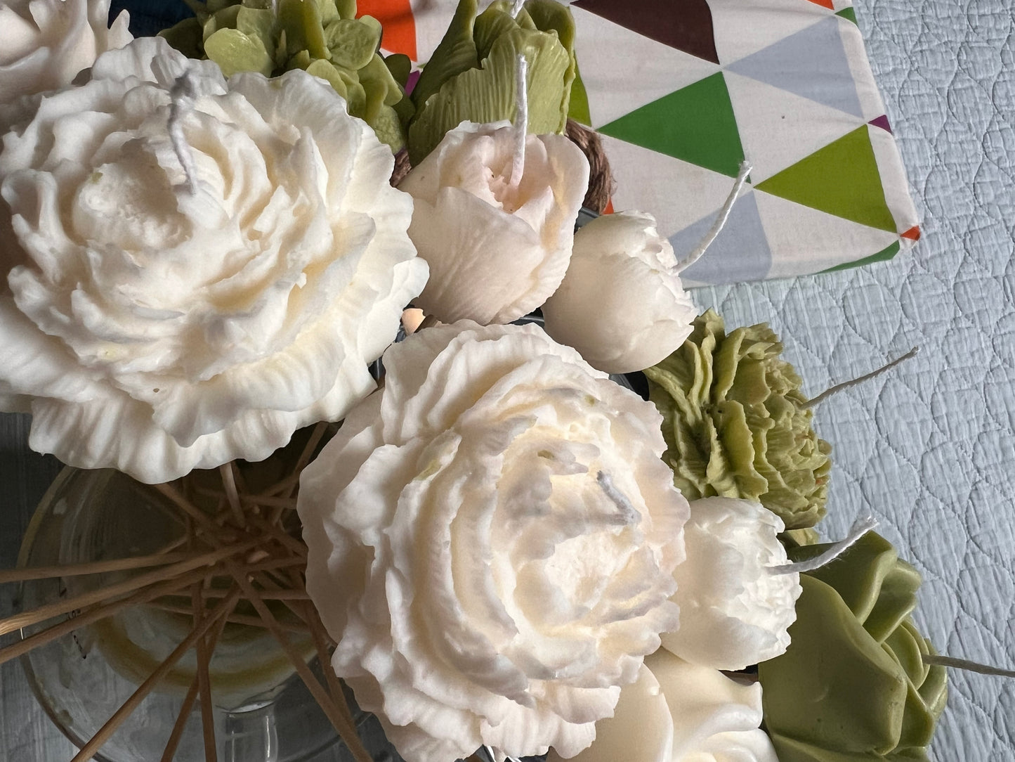Leafy Candle bouquet