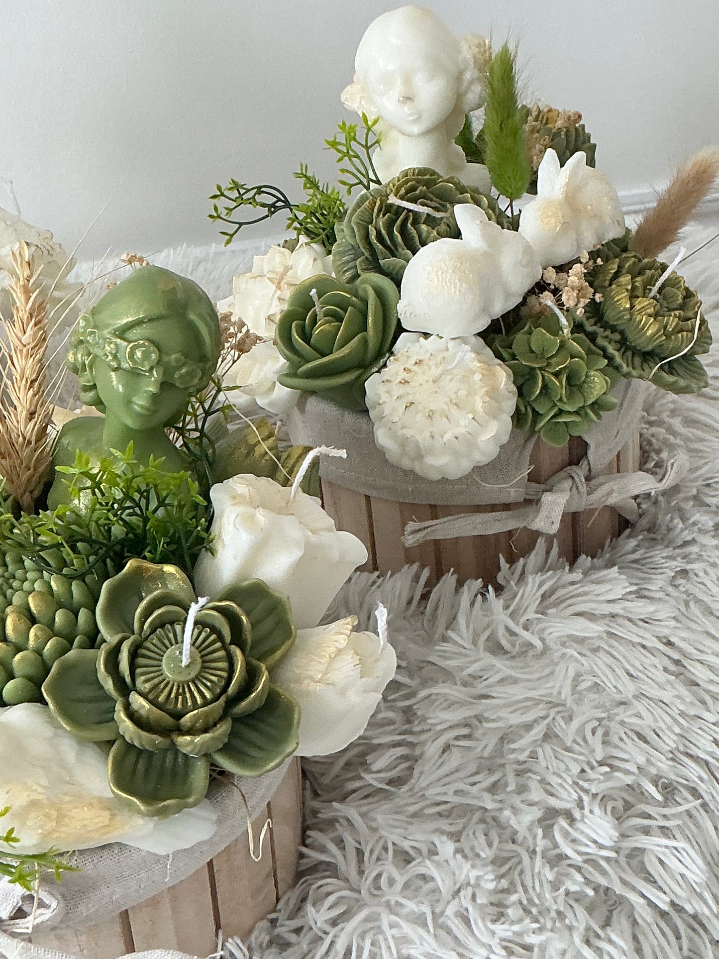 Lady candle bouquet