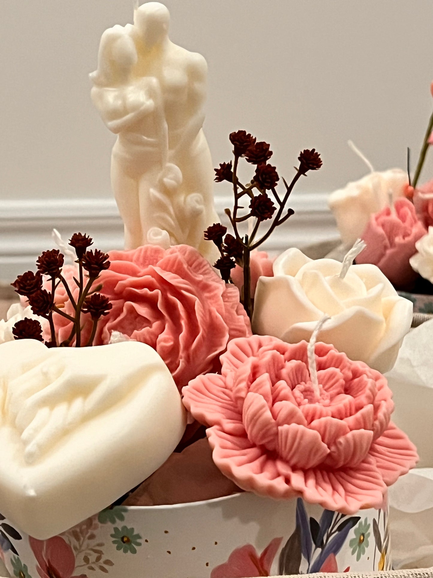 Couple candle bouquet