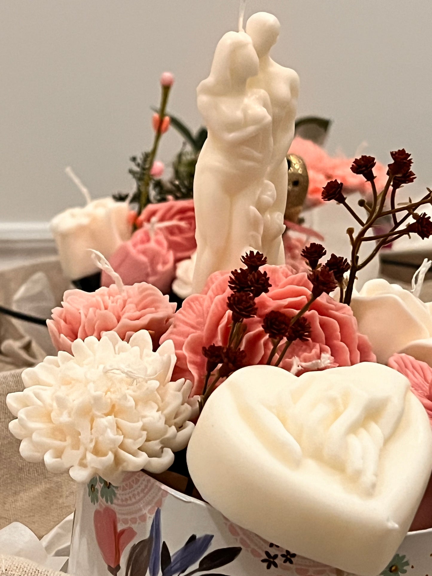 Couple candle bouquet