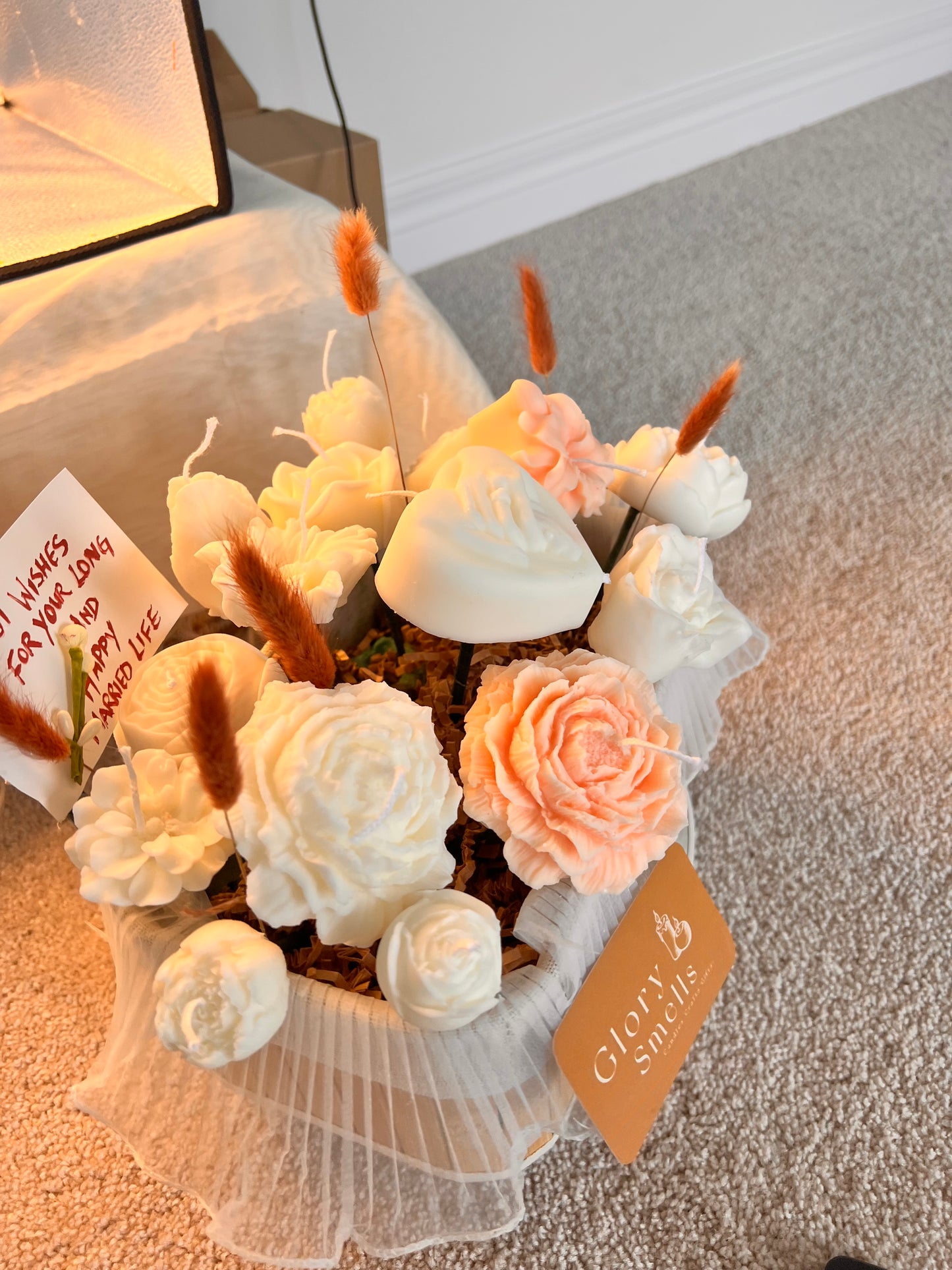 Candle wedding bouquet
