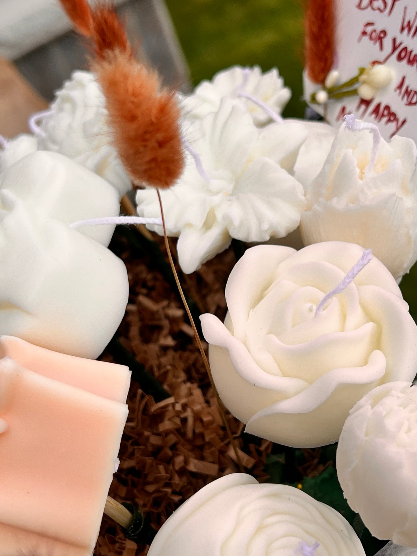 Candle wedding bouquet