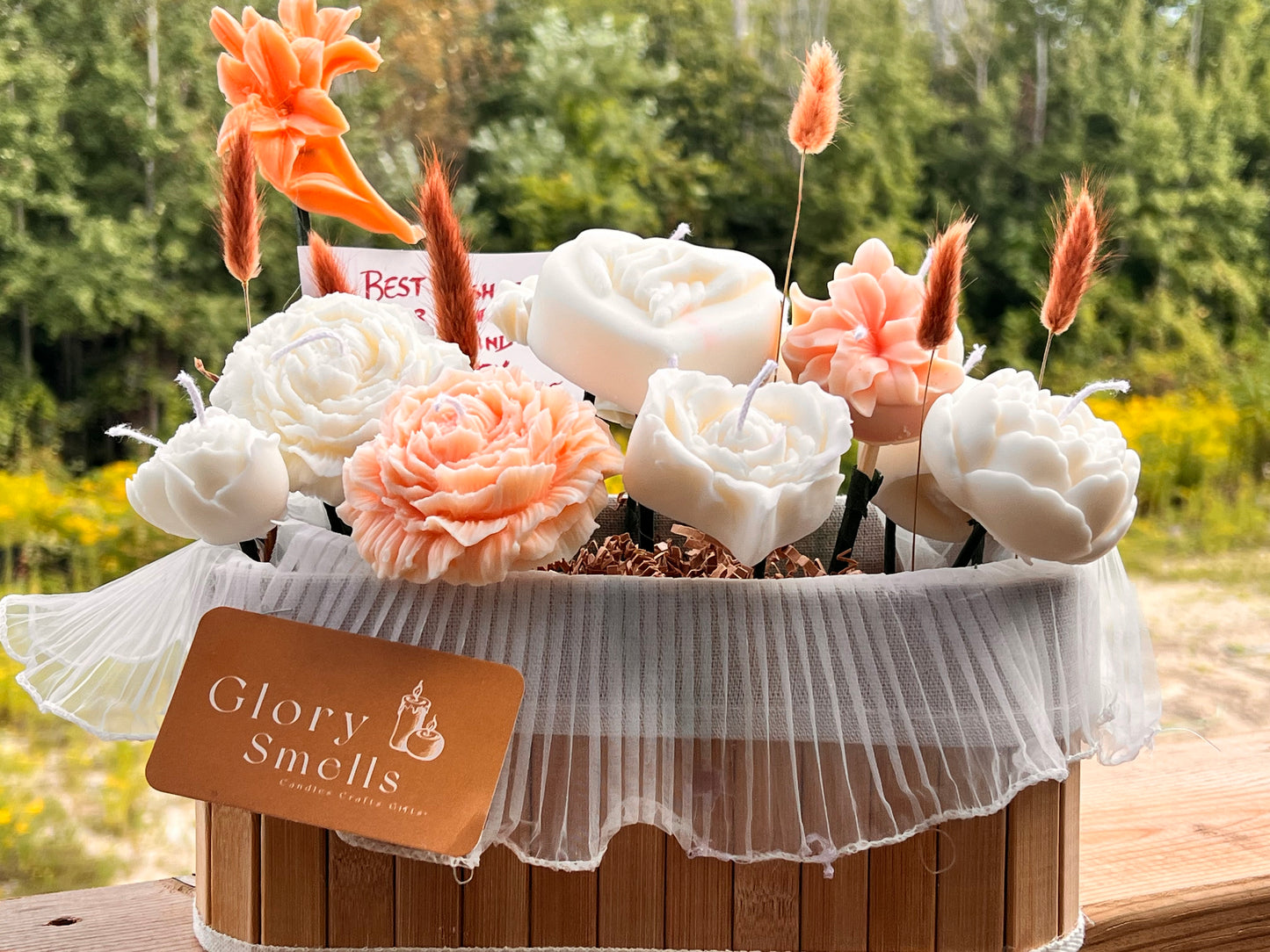 Candle wedding bouquet