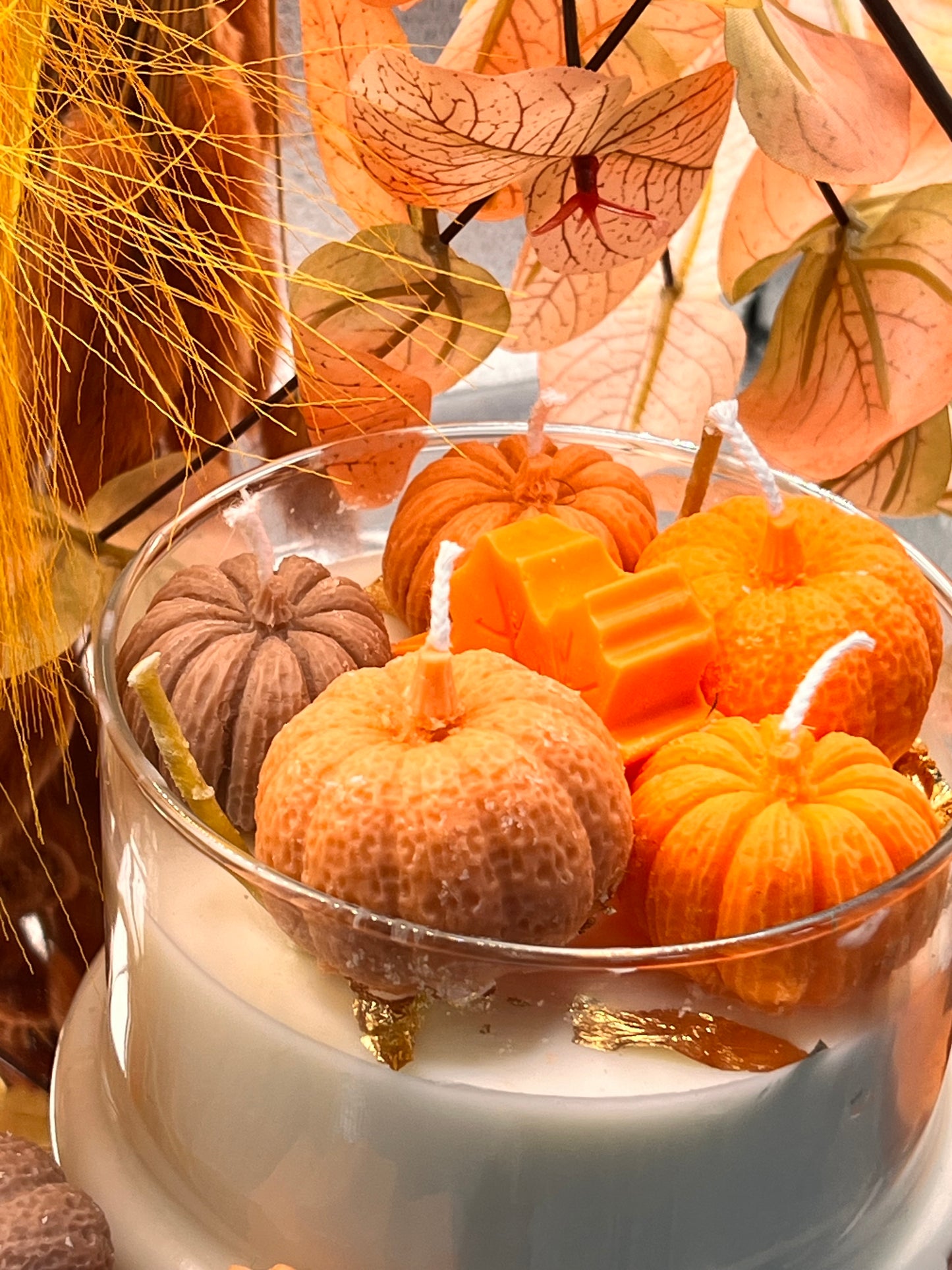 Fall jar candle