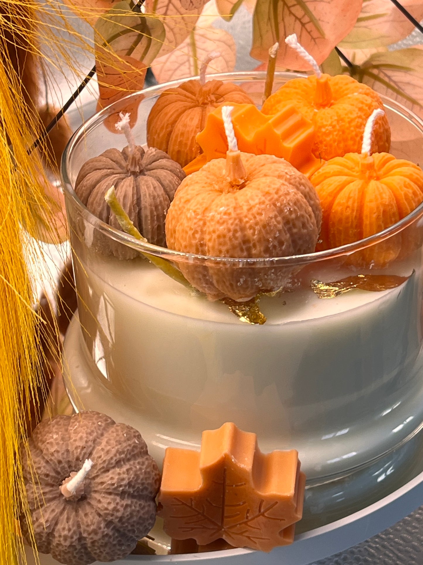 Fall jar candle