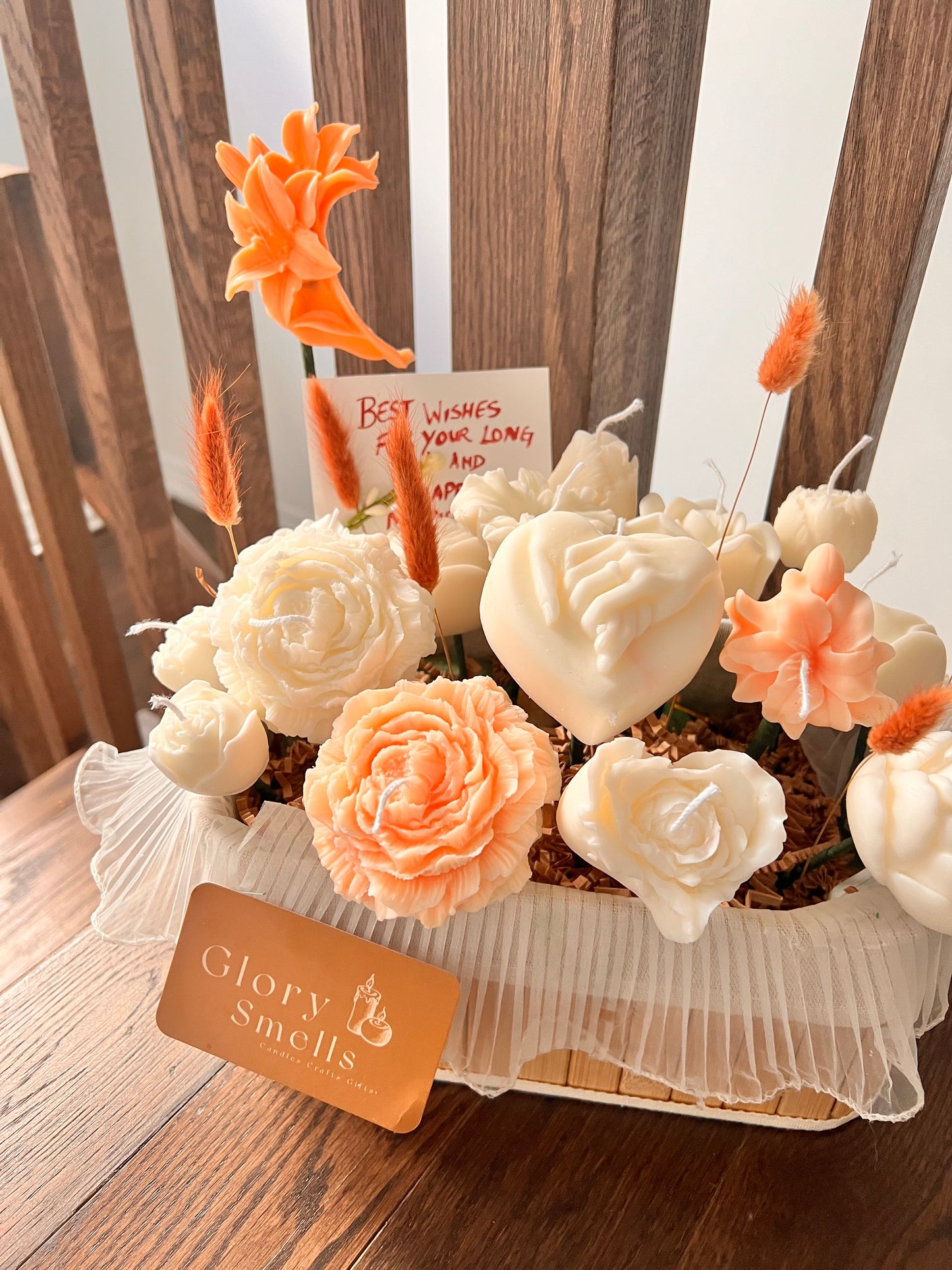Candle wedding bouquet