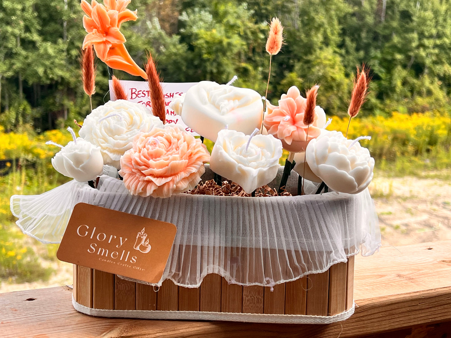 Candle wedding bouquet
