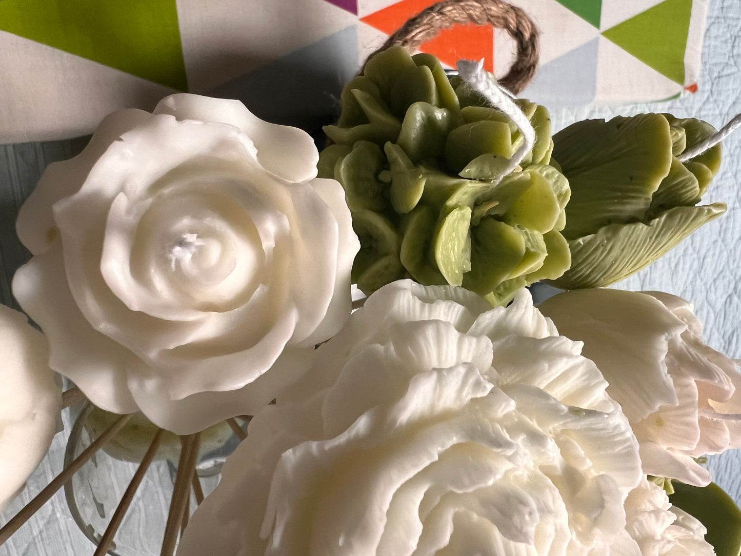 Leafy Candle bouquet