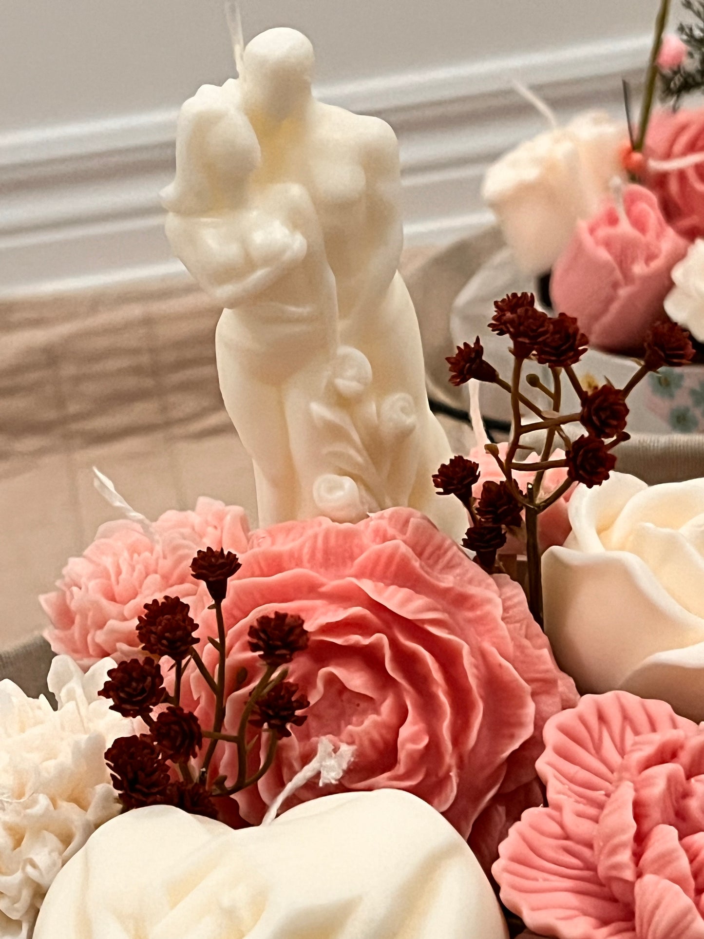 Couple candle bouquet
