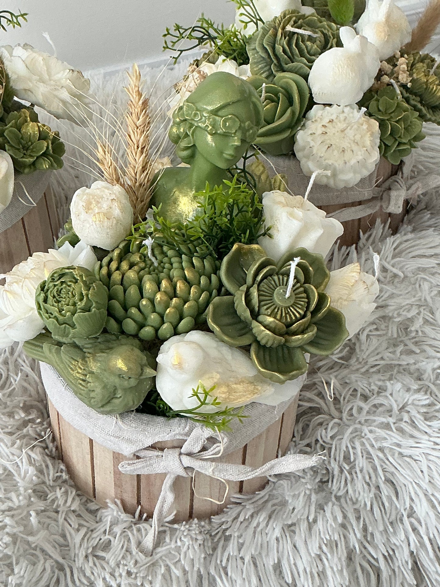 Lady candle bouquet