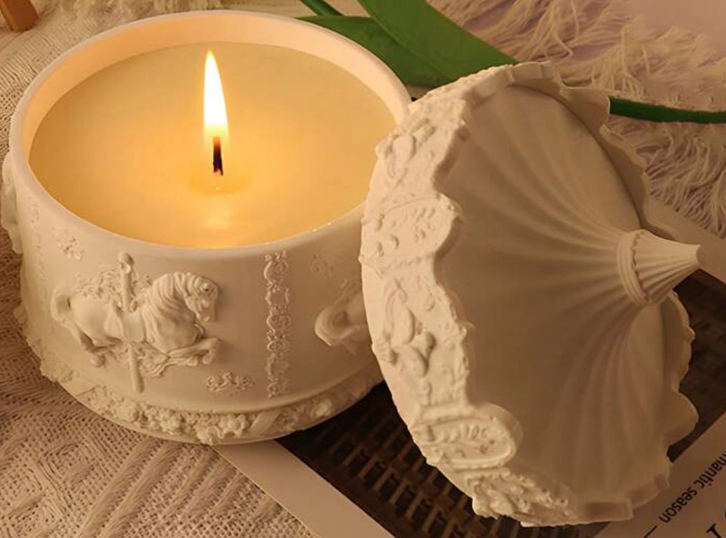 Handmade decorative candle /storage jar