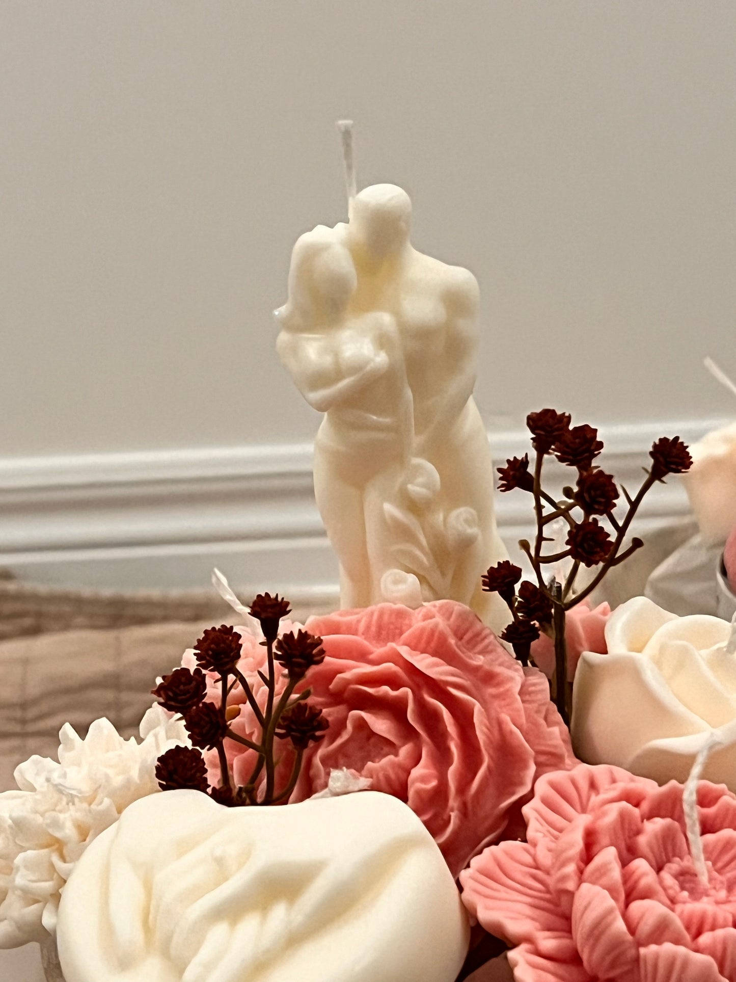 Couple candle bouquet