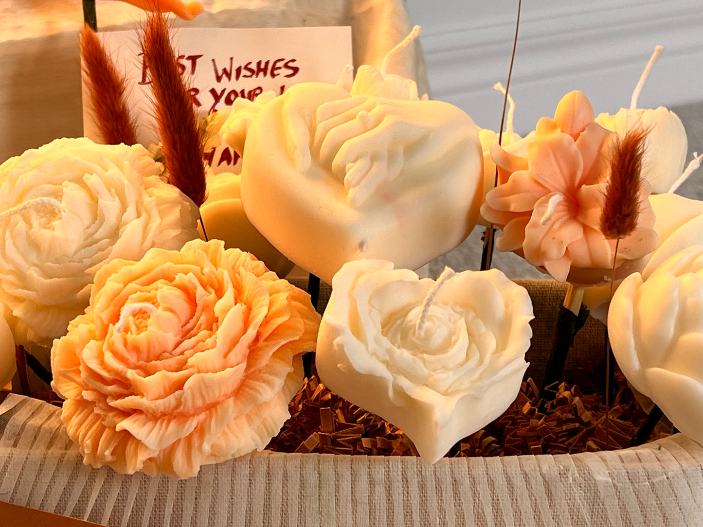 Candle wedding bouquet