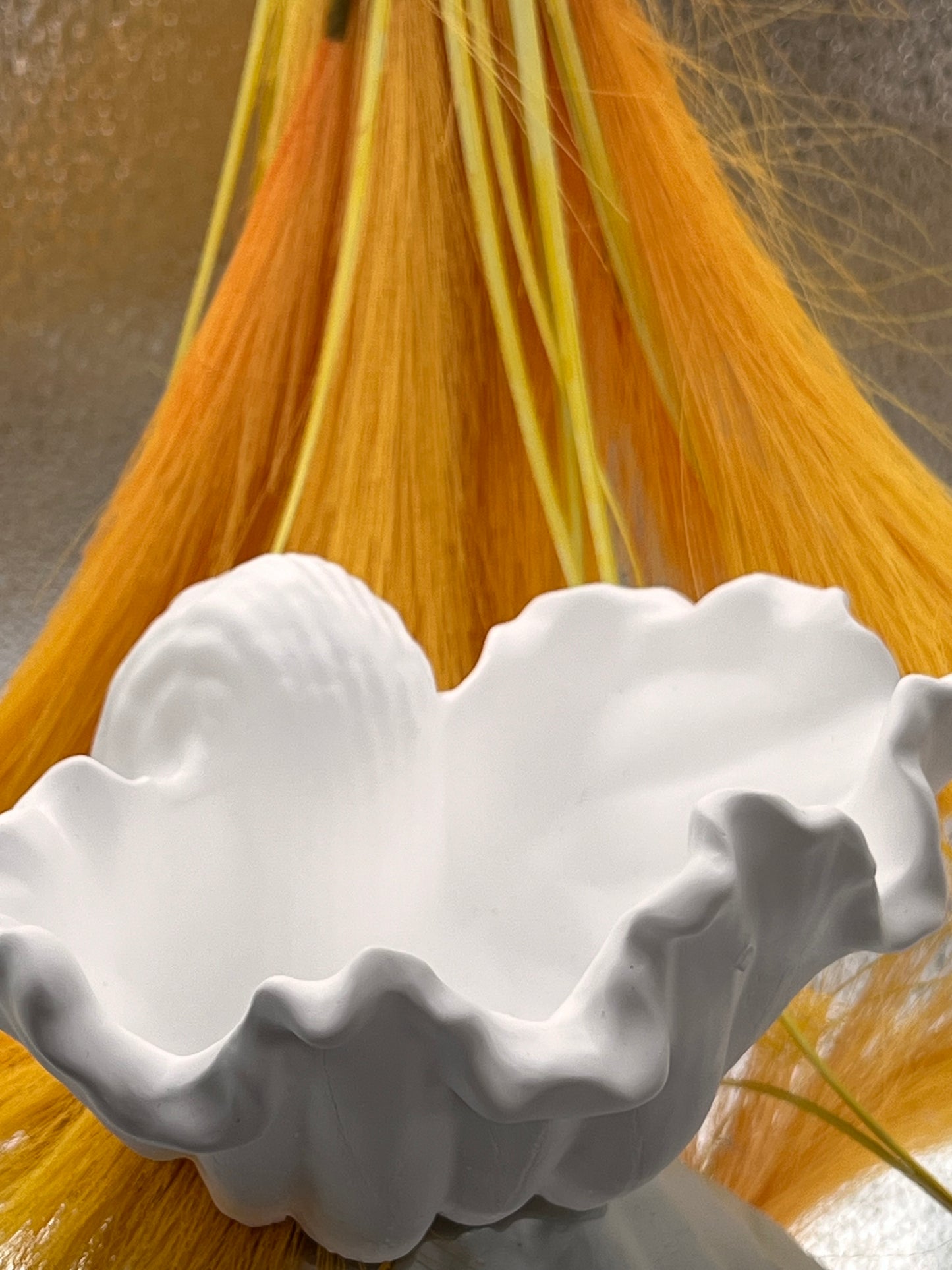 Decorative shell candle