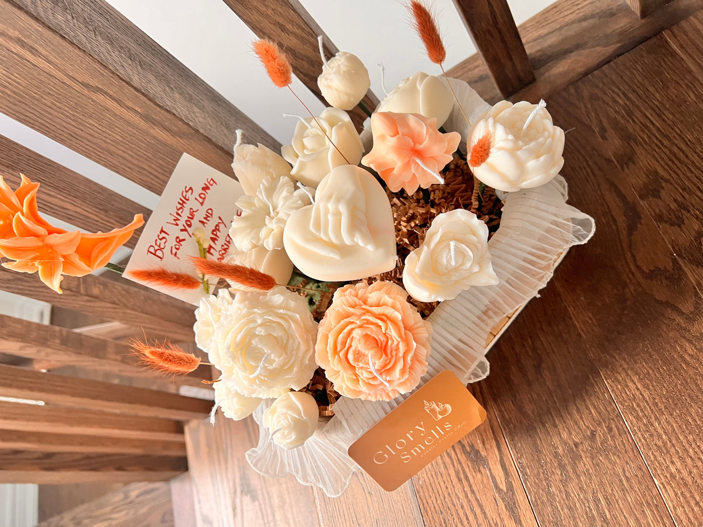 Candle wedding bouquet
