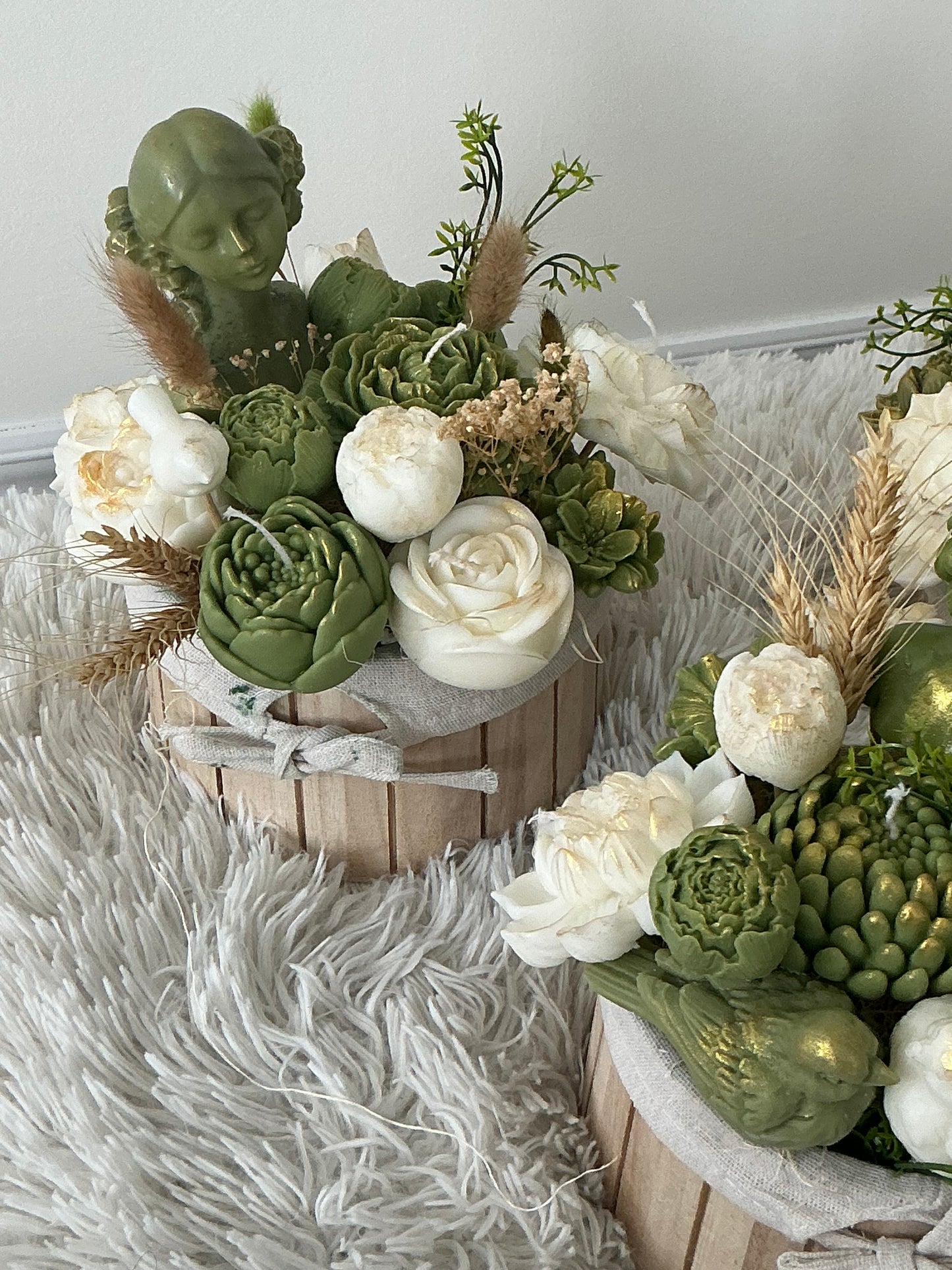 Lady candle bouquet