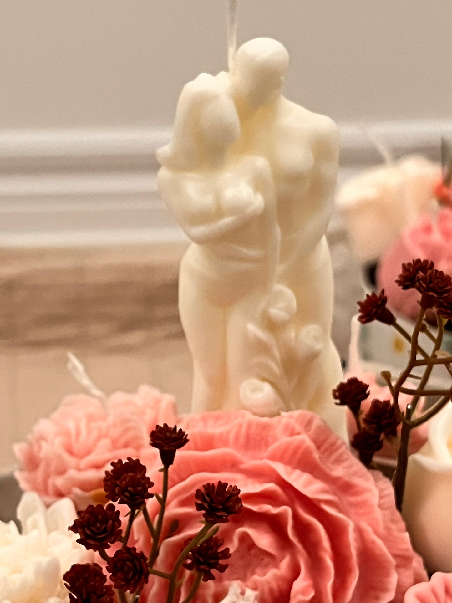 Couple candle bouquet