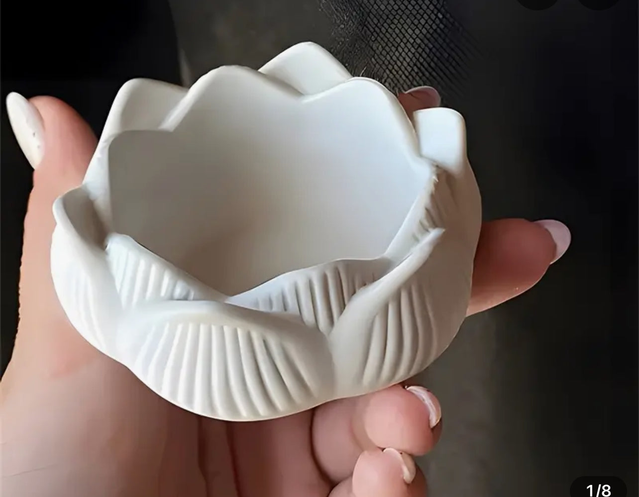 Lotus candle bowl