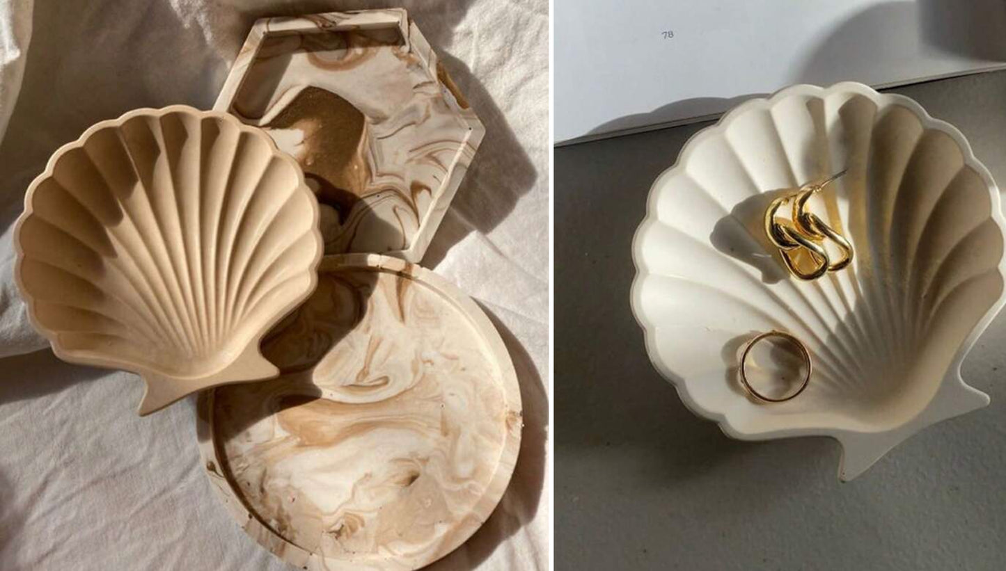 Shell jewellery trays