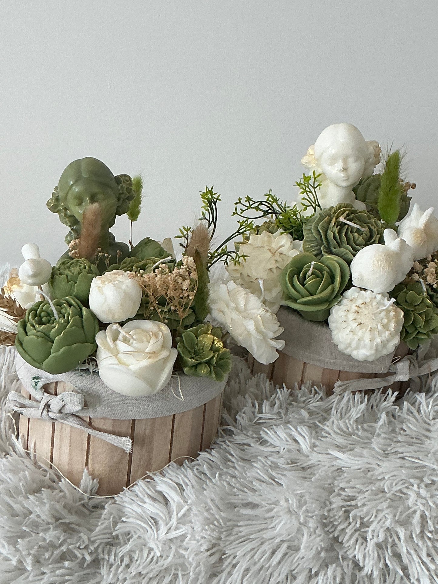 Lady candle bouquet