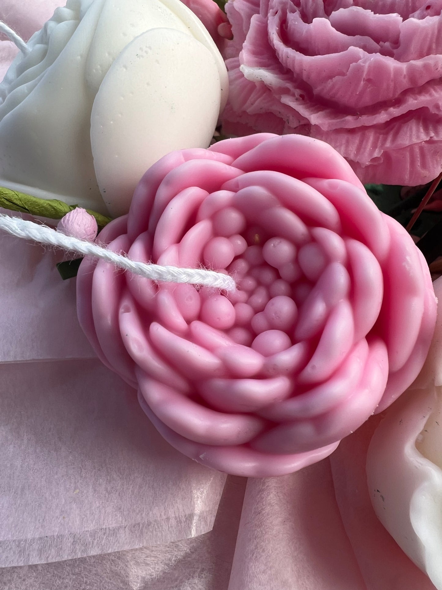 Floral candle bouquet