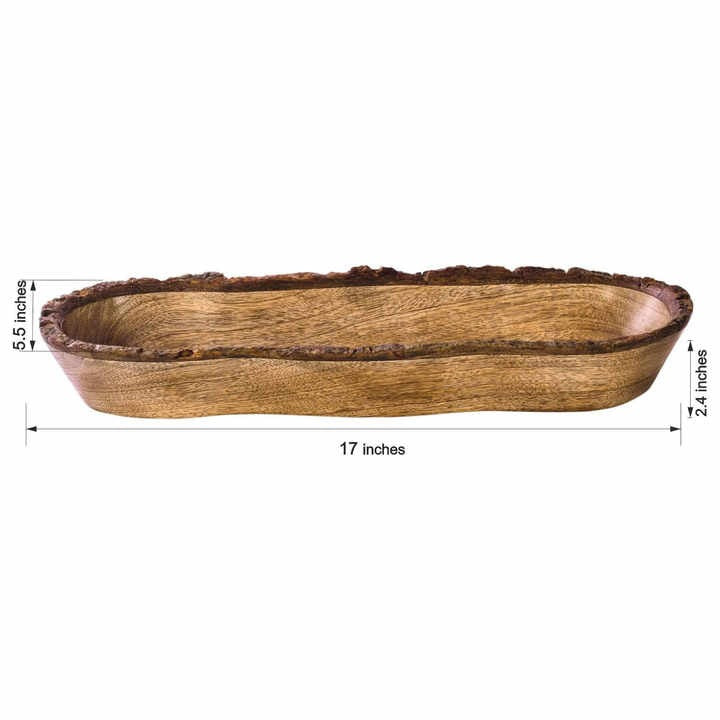 Wooden dough bowl candle