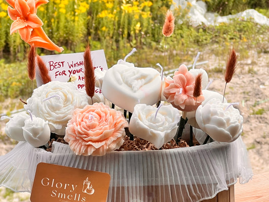 Candle wedding bouquet