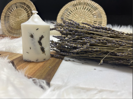 Lavendar candle