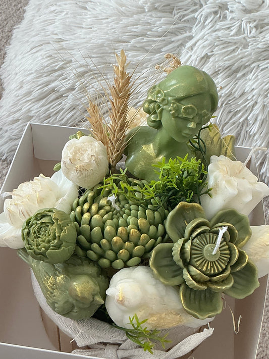 Lady candle bouquet