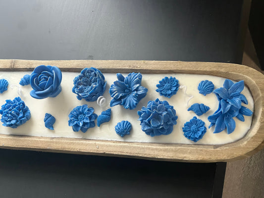 Wooden dough candle