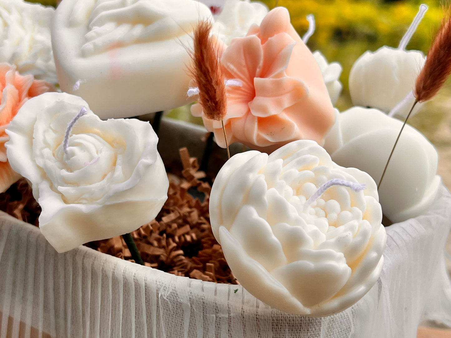 Candle wedding bouquet